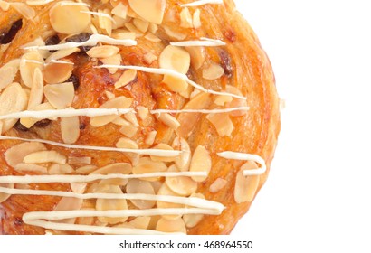 bread with nuts and caramel isolated on white background - Shutterstock ID 468964550