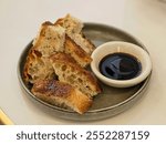 bread with oil and balsamic vinegar