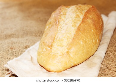 bread on the sack background 