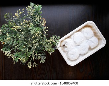 Bread placed on the table
