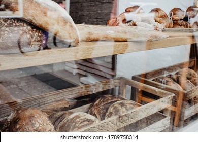 Bread Rolls In Shop Window