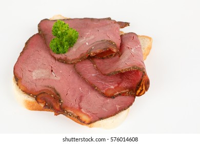 Bread With Sliced Roast Beef