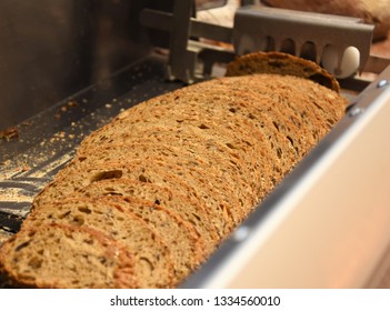 Bread Sliced In Bread Slicer