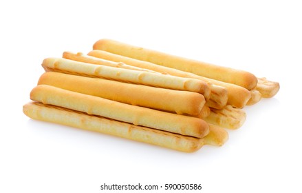 Bread Sticks Isolated On White Background