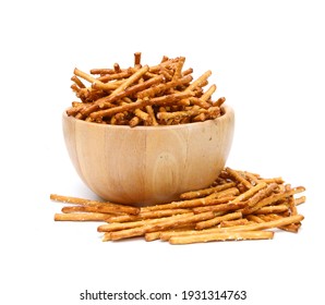 Bread Sticks On White Background