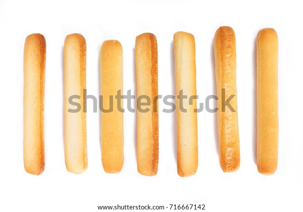 Bread Sticks On White Background Stock Photo (Edit Now) 716667142