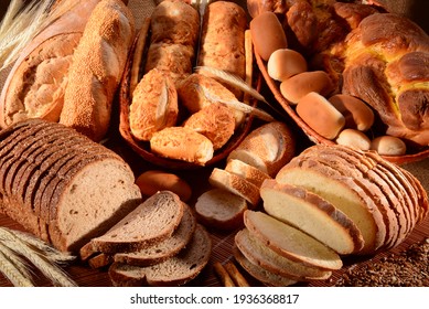 Bread table with the right lighting - Shutterstock ID 1936368817