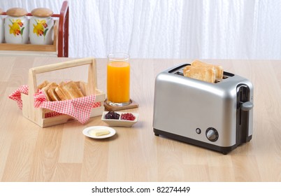 Bread toaster the kitchenware you need for preparing your breakfast - Shutterstock ID 82274449