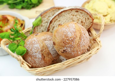 The bread which was in the basket