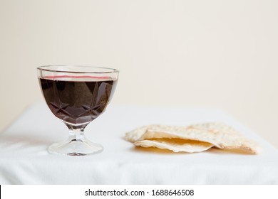 Bread And Wine On Passover Diner