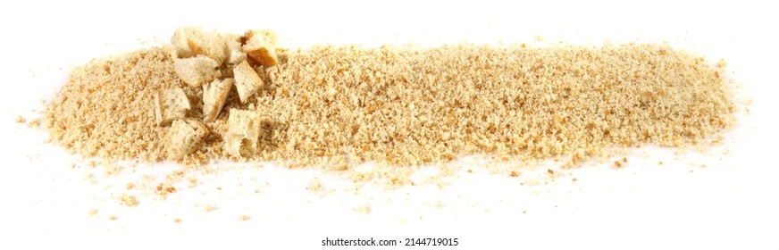 Breadcrumbs Isolated On White Background - Panorama.