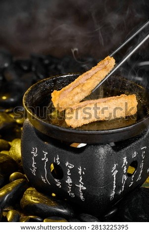 Breaded and fried pork menu                               