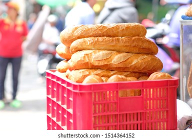 Breads For Sale On The Street At Sai Gon, Vietnam