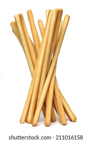 Breadstick on white