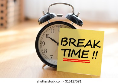 Break time concept with classic alarm clock - Shutterstock ID 316127591