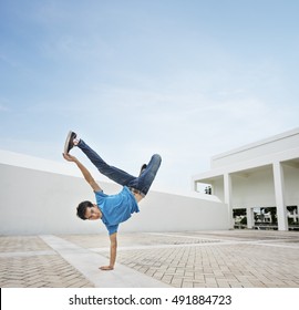 Breakdance Teenager Style Movement Hiphop Concept