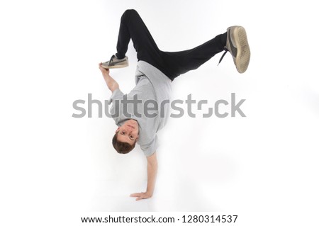 Breakdancer in the street
