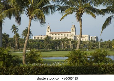 Breakers Hotel Showing Golf Course In Palm Beach, Florida, USA.