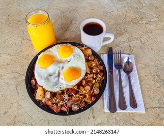 Breakfast Bowl With Sausage, Potatoes And Eggs