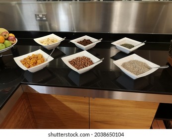 Breakfast Buffet Spread In Hotel