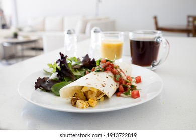 Breakfast Burrito With Egg And Potato