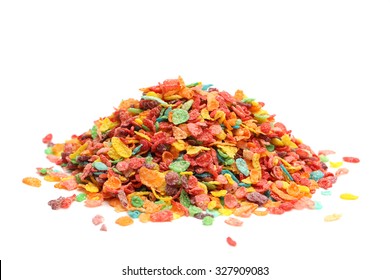Breakfast cereal isolated on a white background - Shutterstock ID 327909083