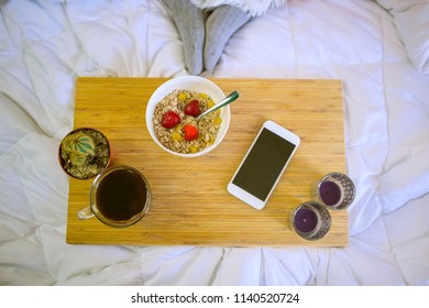 Breakfast and coffee
