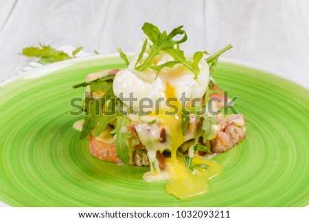 Breakfast from the egg Benedict