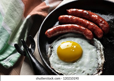 Breakfast With Eggs And Sausage