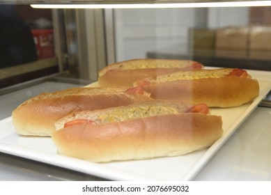 Breakfast Food In Pasty Shop Display View