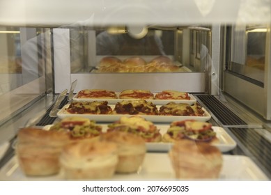 Breakfast Food In Pasty Shop Display View