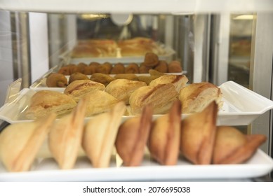 Breakfast Food In Pasty Shop Display View