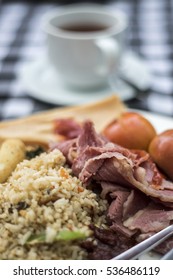 Breakfast on table 