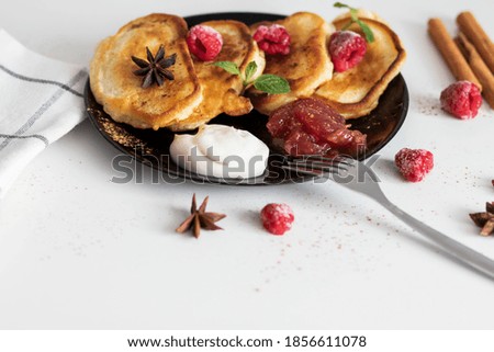 Image, Stock Photo Assorted gourmet pastries with fresh fruit toppings