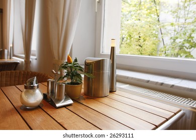 Breakfast Table Near To The Window