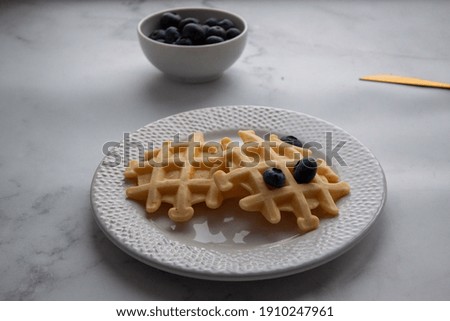 Similar – breakfast waffles Food