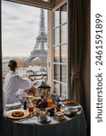 Breakfast with a view in Paris