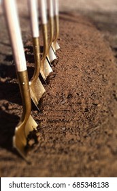 Breaking Ground And New Beginnings - Shovels In Dirt