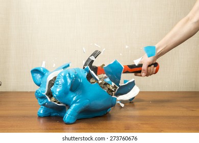 Breaking The Piggy Bank Pig