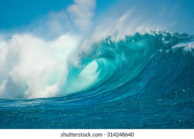 Breaking Wave In Mauritius