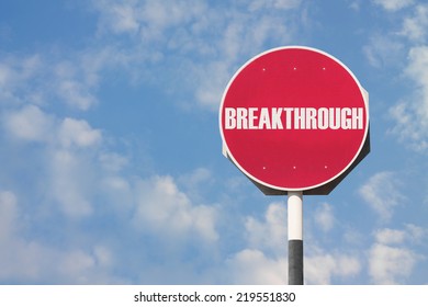 Breakthrough Sign Stock Photo 219551830 