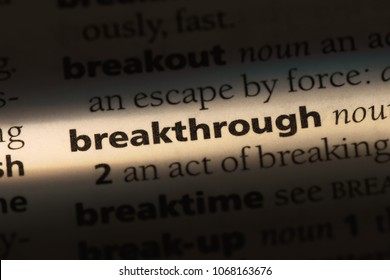 Breakthrough Word In A Dictionary. Breakthrough Concept.