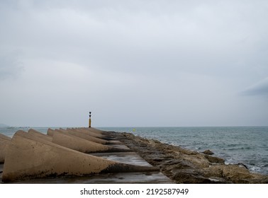  Breakwater Built By The Energy Company Endesa To Protect Maritime Transport.