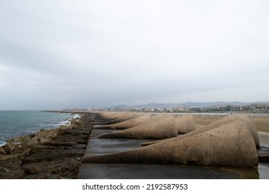  Breakwater Built By The Energy Company Endesa To Protect Maritime Transport.