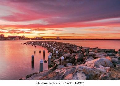 Breakwater Sunrise Images Stock Photos Vectors Shutterstock