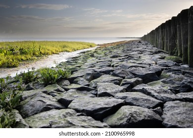 Breakwater In The Western Scheldt