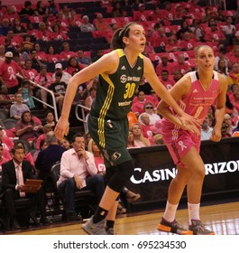 Breanna Stewart Forward For The Seattle Storms At Talking Stick Resort Arena In Phoenix Arizona USA August 12,2017.