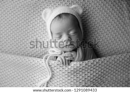 Similar – Baby girl wrapped in a blanket