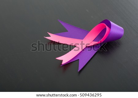 Breast cancer awareness pink sign symbol for help illness people.