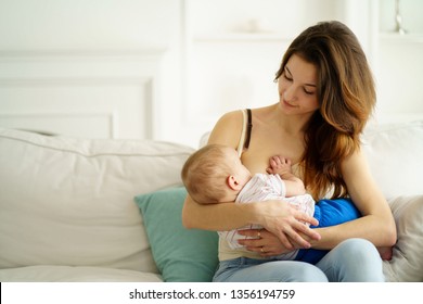breastfeed, motherhood, Mothers day, family love. mom breastfeeding her little son. breast feeding, lactation, maternity and healthy lifestyle